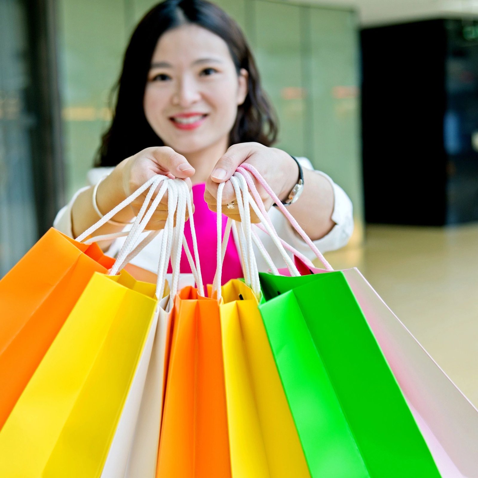 Portrait of a smiling customer