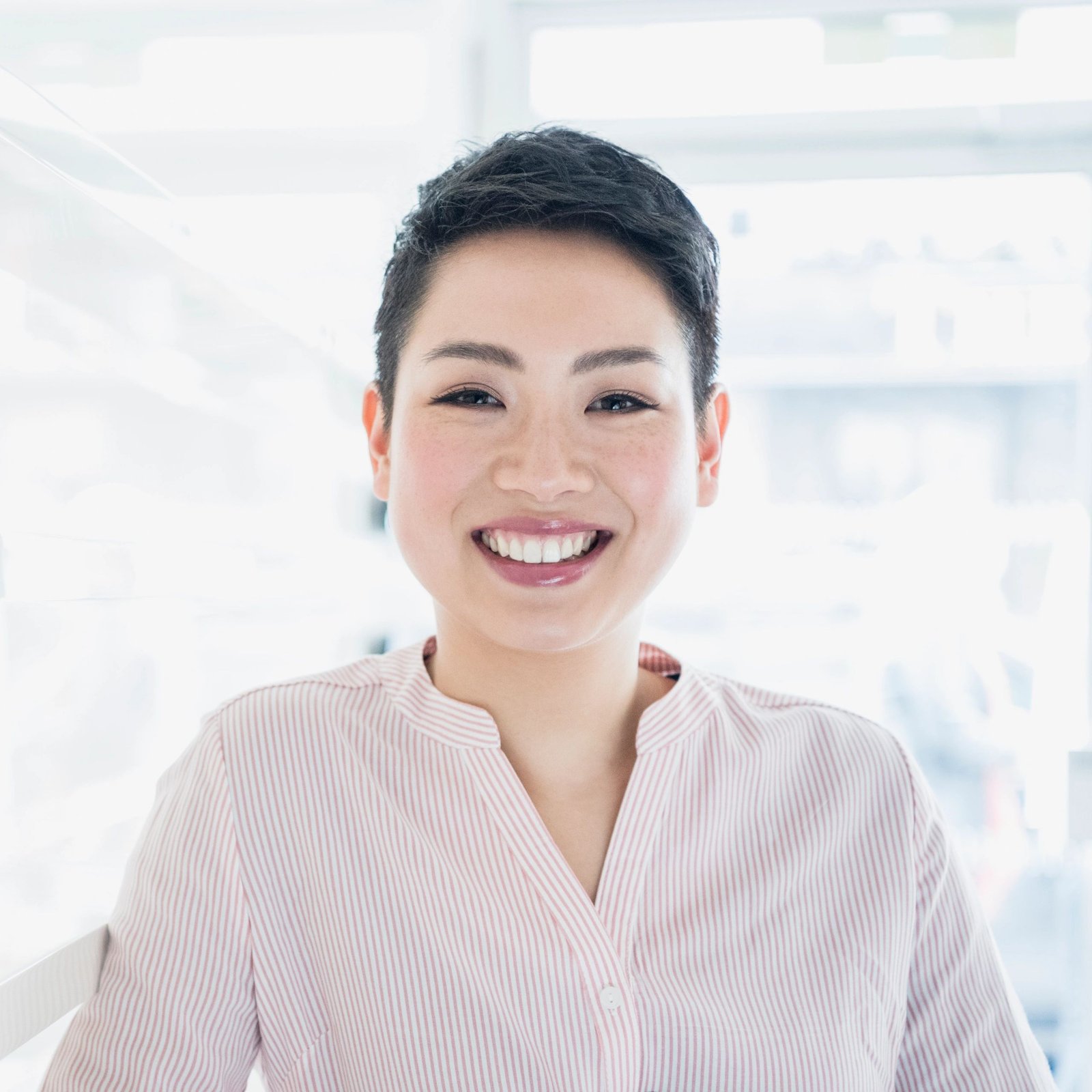 Portrait of a smiling customer